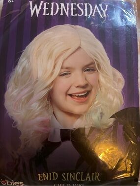 Rubie's Wednesday Addams Enid Sinclair Costume Child Girls Wig 6+